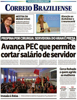 Leia o Jornal Correio Braziliense do dia 24.09.2021