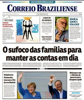 Leia o Jornal Correio Braziliense do dia 26.09.2021