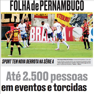 Leia o Jornal Folha de Pernambuco do dia 27.09.2021