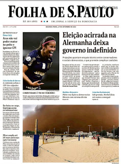 Leia o Jornal Folha de São Paulo do dia 27.09.2021