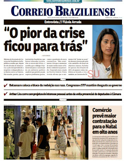 Leia o Jornal Correio Braziliense do dia 27.09.2021