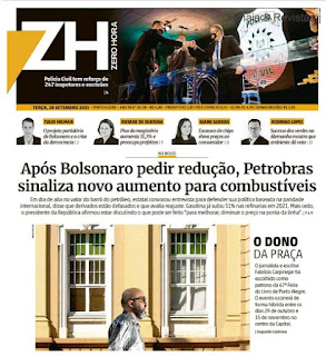 Leia o Jornal Zero Hora do dia 28.09.2021