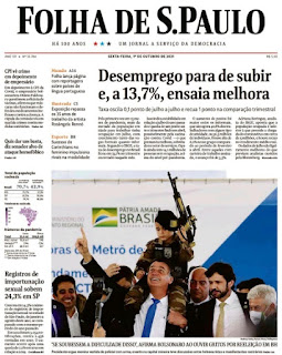 Leia o Jornal Folha de São Paulo do dia 01.10.2021