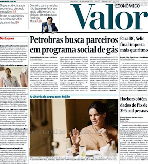 Leia o Jornal Valor Econômico do dia 01.10.2021