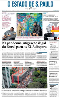 Leia o Jornal Estadão do dia 03.10.2021