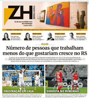 Leia o Jornal Zero Hora do dia 04.10.2021