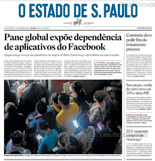Leia o Jornal Estadão do dia 05.10.2021