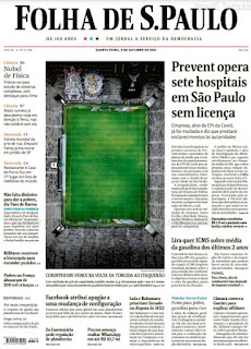 Leia o Jornal Folha de São Paulo do dia 06.10.2021