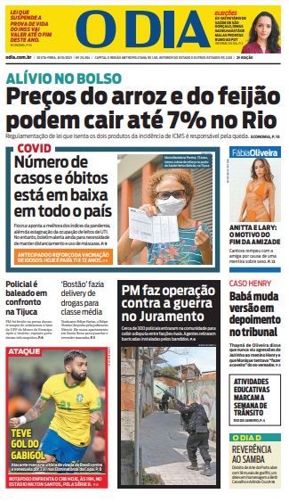 Leia o Jornal O Dia do dia 08.10.2021
