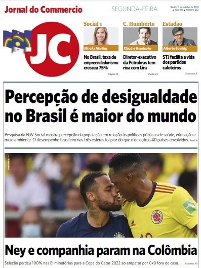 Leia o Jornal do Comércio do dia 11.10.2021