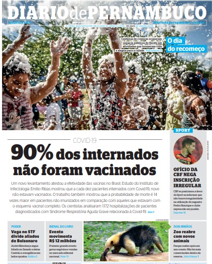 Leia o Jornal Diário de Pernambuco do dia 13.10.2021