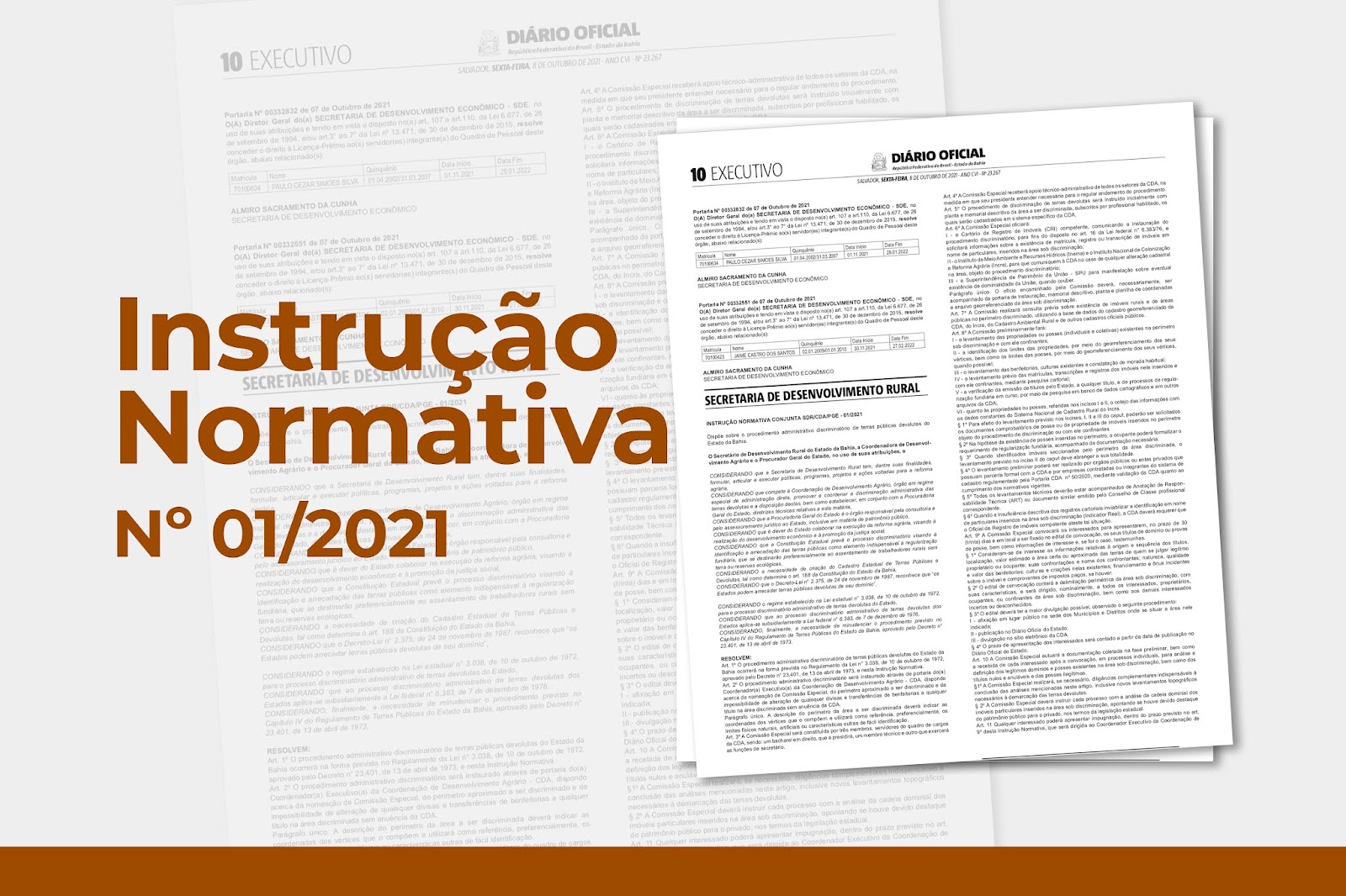 Publicada Instrução Normativa que orienta procedimento administrativo discriminatório na Bahia