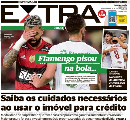 Leia o Jornal Extra do dia 18.10.2021