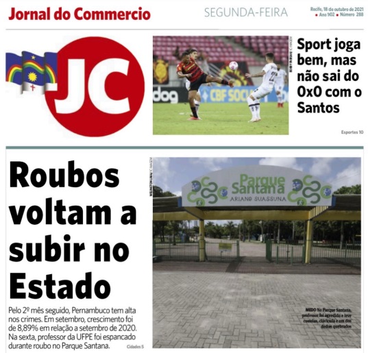 Leia o Jornal do Comércio do dia 18.10.2021