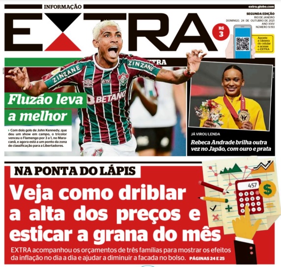 Leia o Jornal Extra do dia 24.10.2021