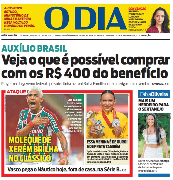 Leia o Jornal O Dia do dia 24.10.2021