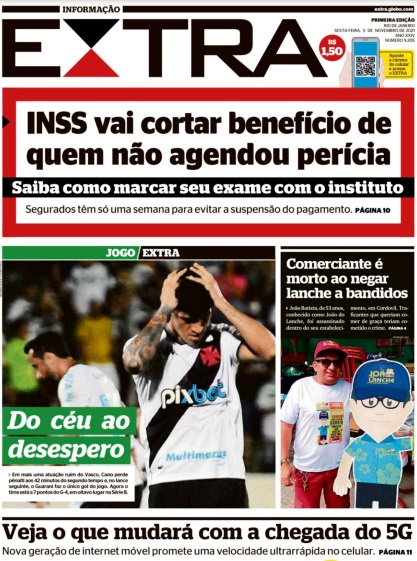 Leia o Jornal Extra do dia 05.11.2021