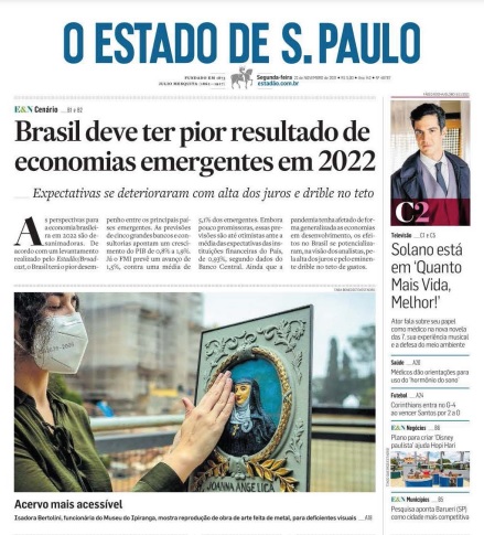 Leia o Jornal Estadão do dia 24.11.2021