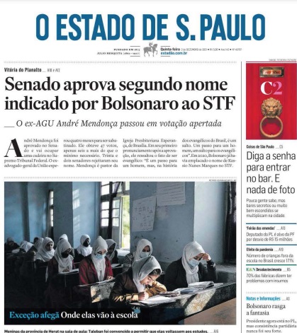 Leia o Jornal Estadão do dia 02.12.2021