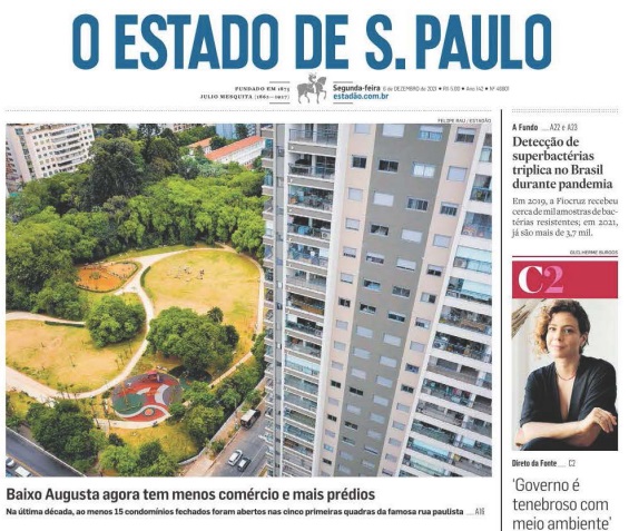 Leia o Jornal Estadão do dia 06.12.2021