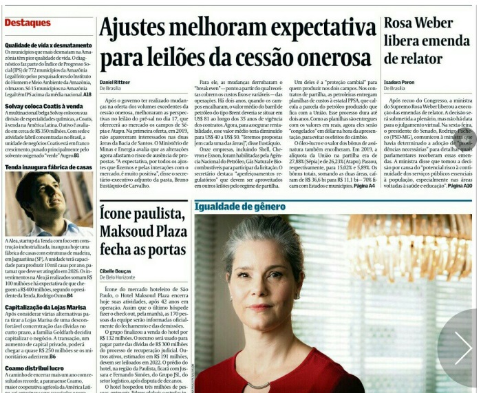 Leia o Jornal Valor Econômico do dia 07.12.2021