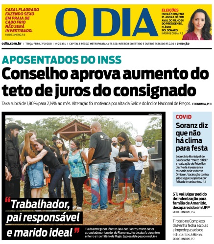 Leia o Jornal O Dia do dia 07.12.2021