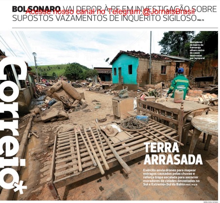 Leia o Jornal Correio da Bahia do dia 15.12.2021