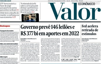 Leia o Jornal Valor Econômico do dia 16.12.2021