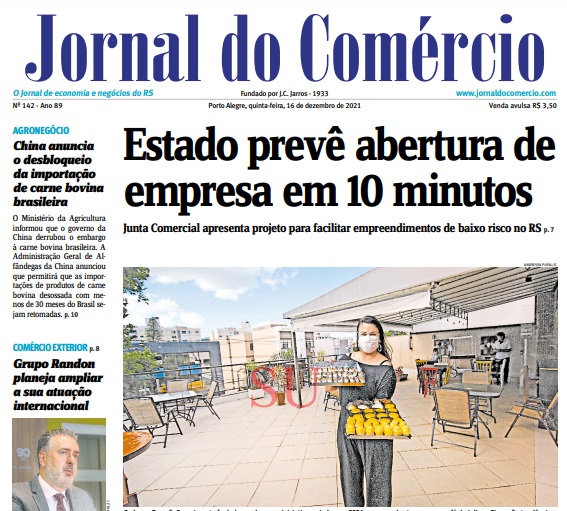 Leia o Jornal do Comércio do dia 16.12.2021