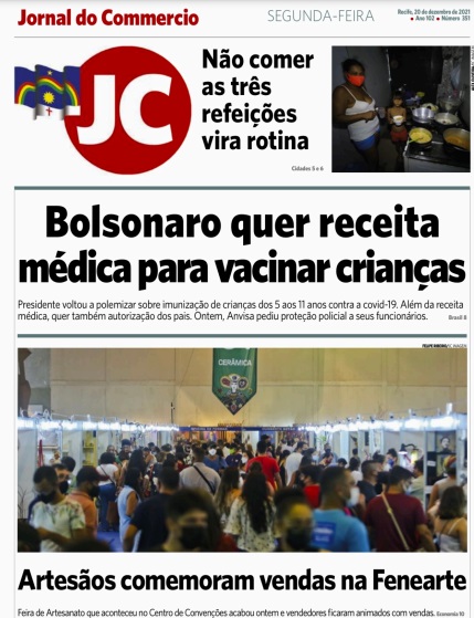 Leia o Jornal do Comércio do dia 20.12.2021