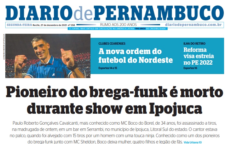 Leia o Jornal Diário de Pernambuco do dia 27.12.2021