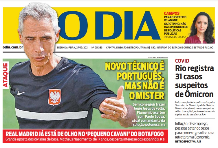 Leia o Jornal O Dia do dia 27.12.2021