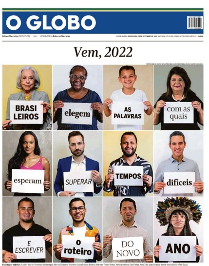 Leia o Jornal O Globo do dia 31.12.2021