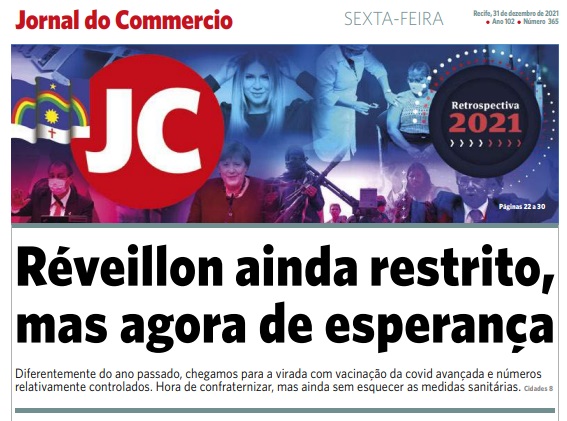 Leia o Jornal do Comércio do dia 31.12.2021