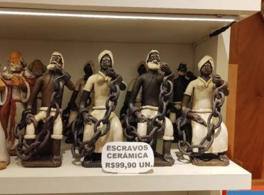 Nota sobre comercialização de artesanatos que retratam negros escravizados