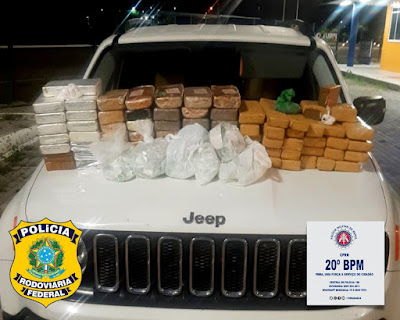 Casal é preso com 70 kg de drogas em Paulo Afonso