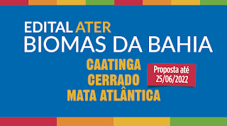 Estão abertas as inscrições do edital ATER Biomas da Bahia para beneficiar 38.880 agricultores