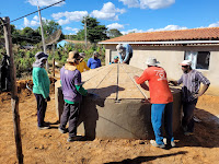 Cisternas para consumo são implantadas e geram oportunidade de trabalho para a comunidade rural de Jacaraci