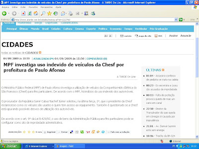 DE ONDE VEM A NOTICIA.