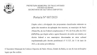 Paulo Afonso Anuncia Classificados da Lei Paulo Gustavo para Projetos Culturais