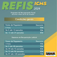 Novo Refis do Estado da Bahia oferece desconto de até 95% para quem regularizar débitos com ICMS
