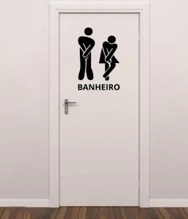 O banheiro unissex lá de casa