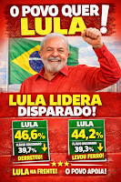 Pesquisa mostra o povo com o presidente Lula