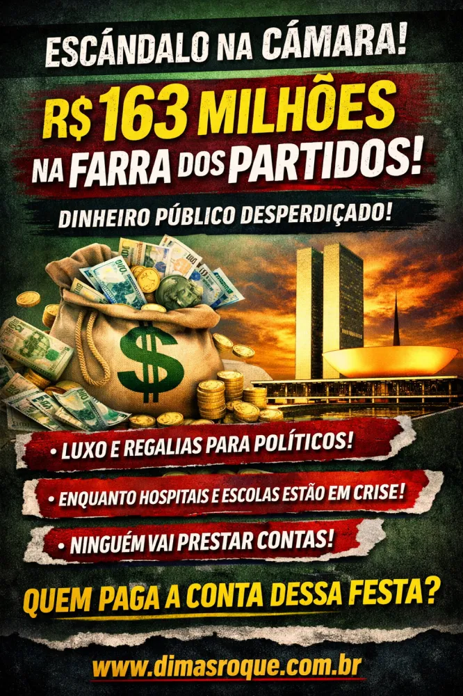  A farra dos cofres e partidos liberados para torrar milhões