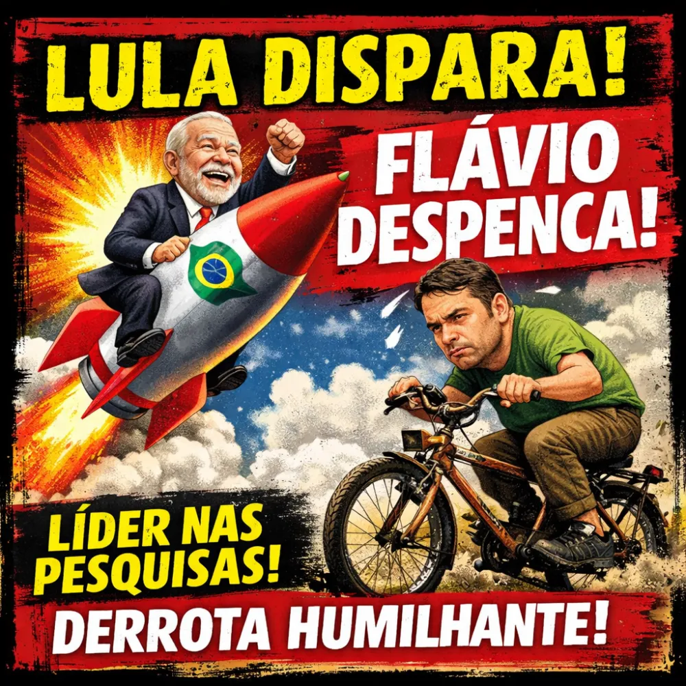 Lula atropela rivais e dispara nas pesquisas e Flávio Bolsonaro derrete nas intenções de voto
