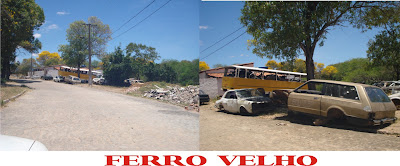 Ferro Velho no centro da cidade.