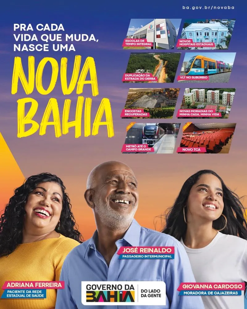  ”Para Cada Vida que Muda, Nasce uma Nova Bahia”: conceito une campanhas e traduz transformação do estado