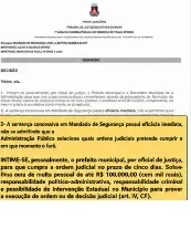 Vitória da Justiça contra o prefeito em Paulo Afonso