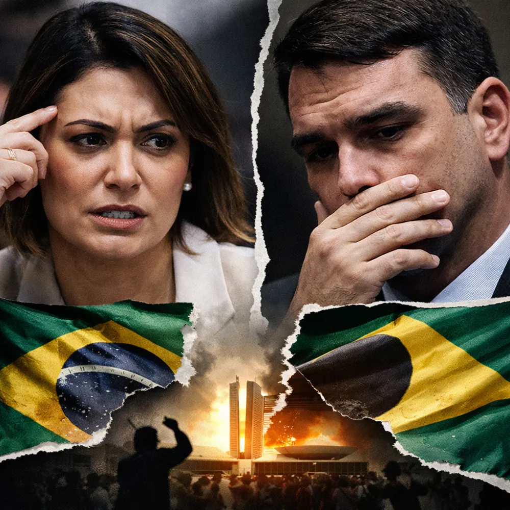Michelle explode contra Flávio e ameaça largar a política 
