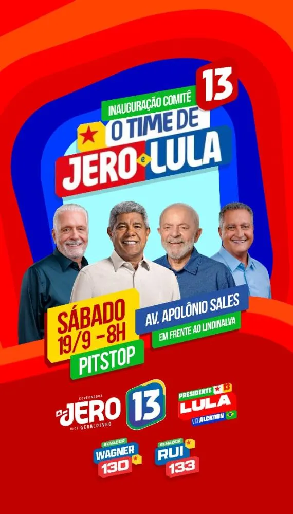 Comitê supra partidário de Lula e Jerônimo chega a Paulo Afonso/BA